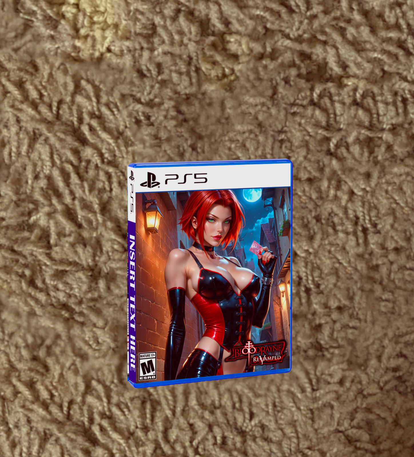 Bloodrayne Revamped PS5 CUSTOM COVER ART & CASE - NO GAME