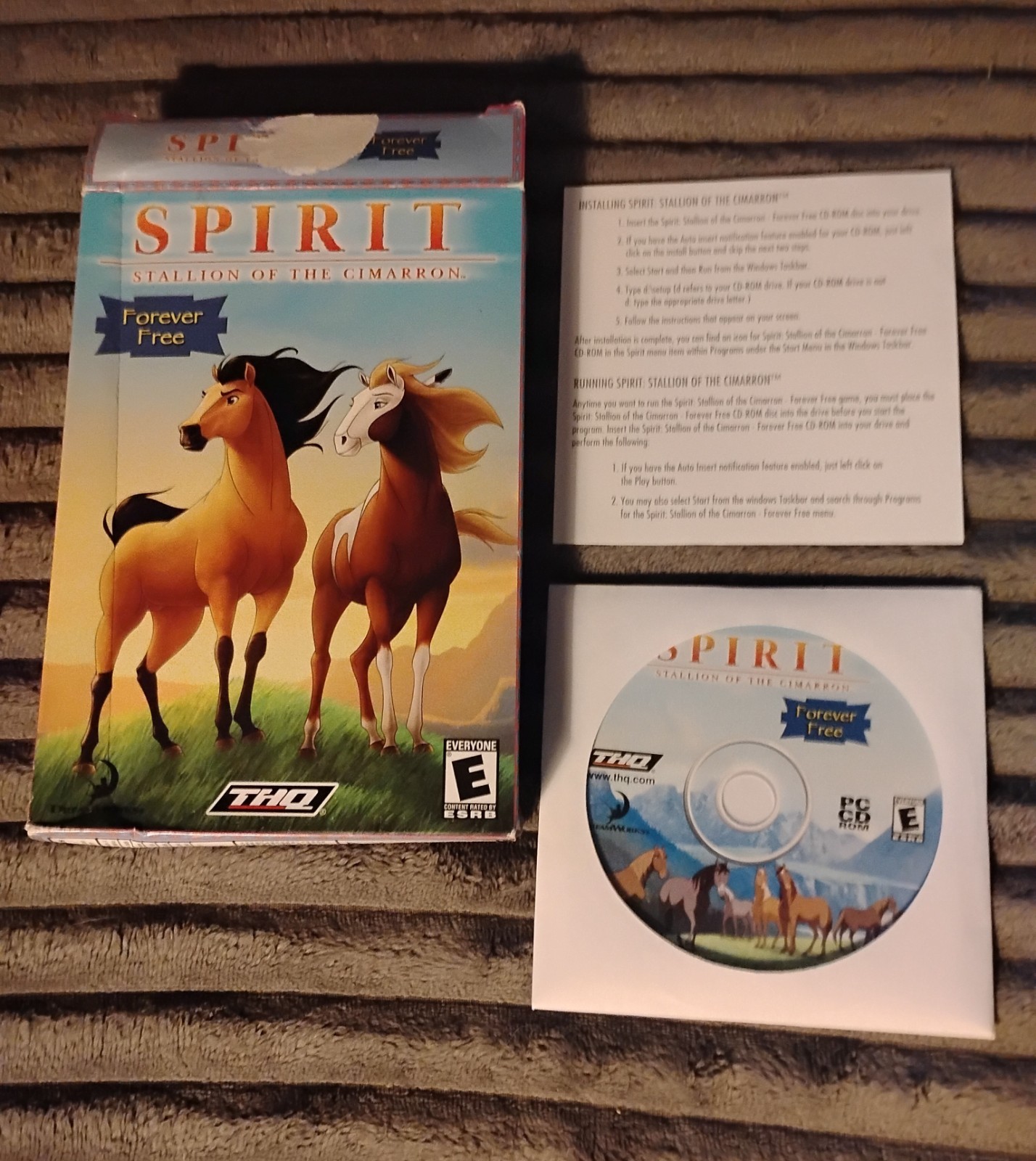 SPIRIT: Stallion of the Cimarron Forever Free PC CD-ROM THQ Brand New comp game