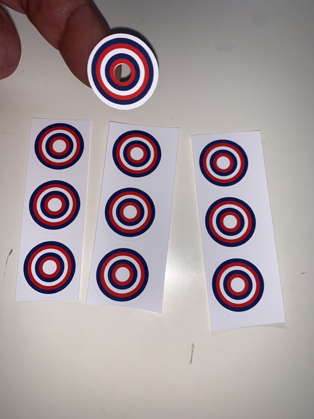 Gottlieb, Williams, Bally, Etc. Bullseye Pinball Stickers/Decals for Targets