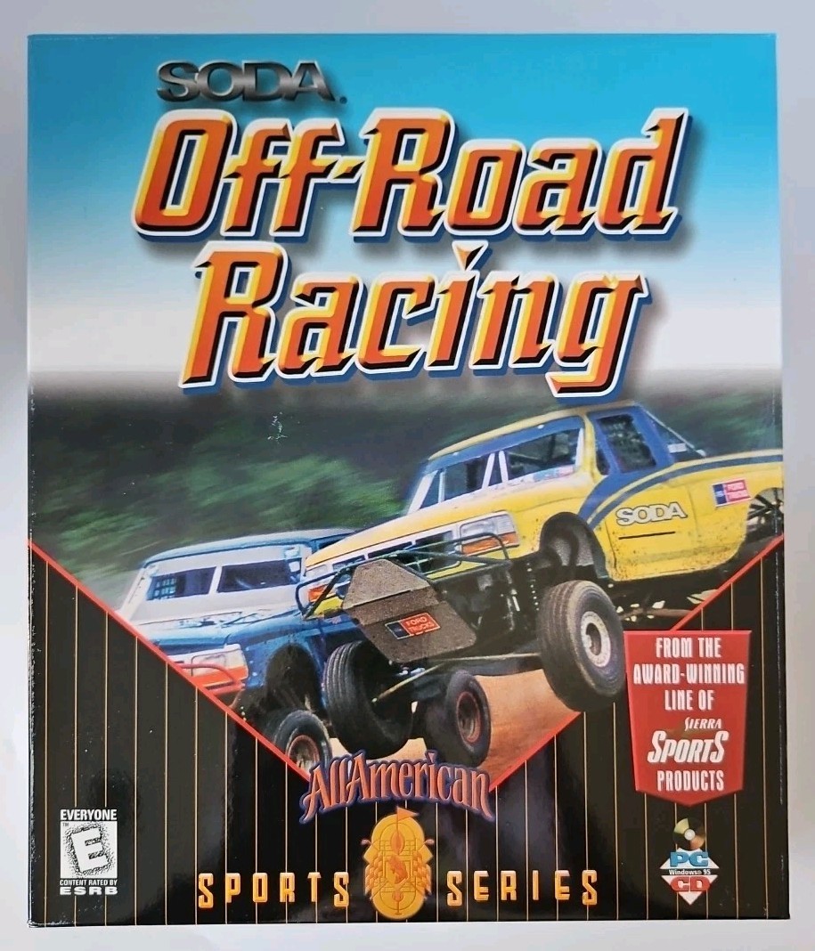 SODA Off-Road Racing – 1998 Sierra – All Am Sports Series – WIN 95 PC Game NEW