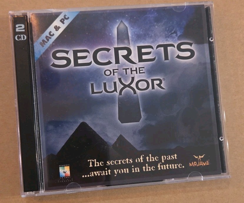 Secrets of the Luxor Mac & PC 1996 Vtg Software Game Mojave **VERY GOOD**