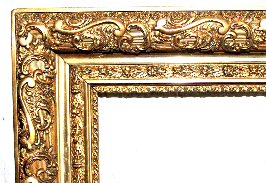 ANTIQUE FITS 16 X 20 FRENCH PICTURE FRAME WOOD ORNATE BAROQUE VICTORIAN FINE ART