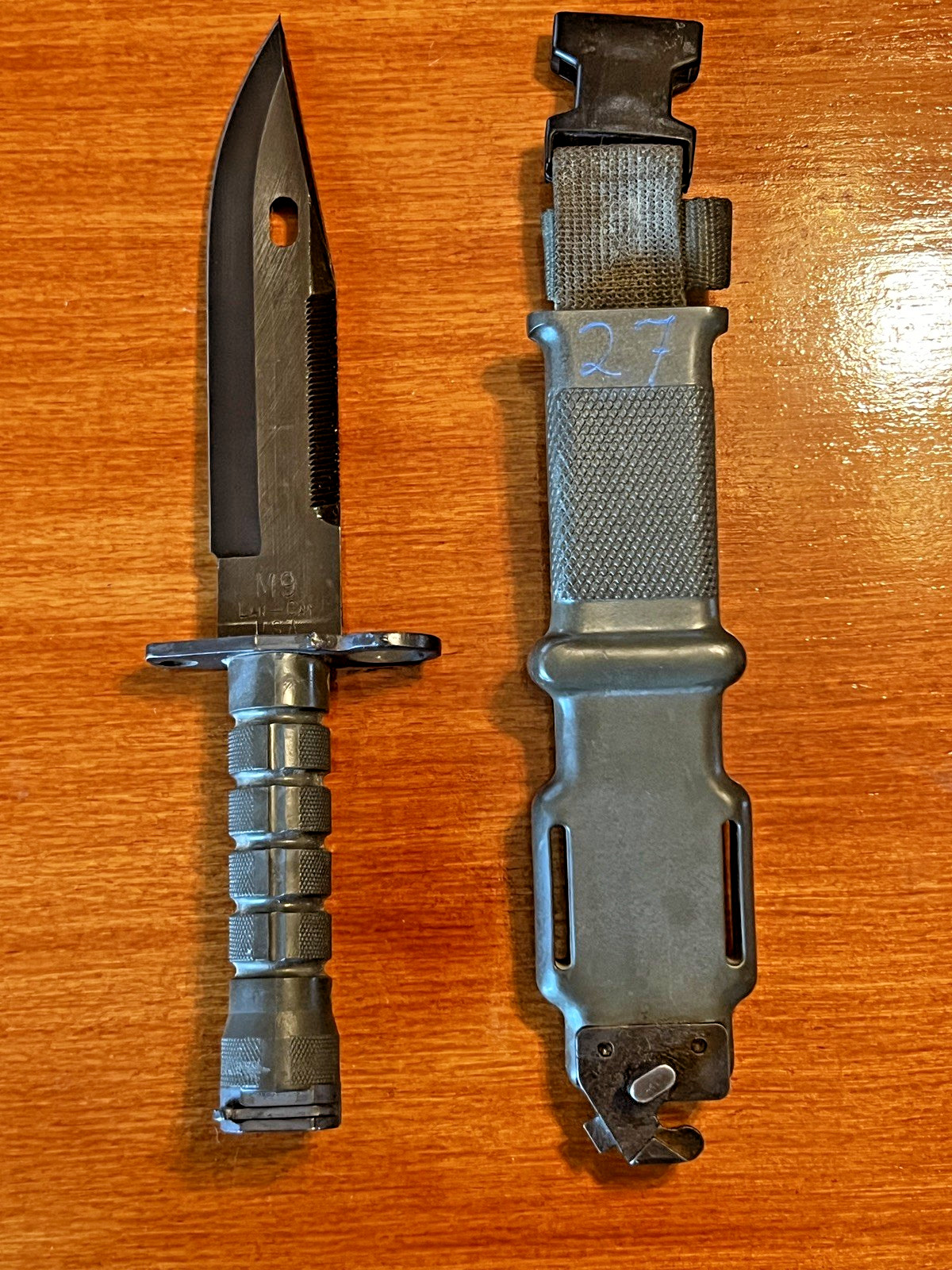 Lan-Cay M9 Bayonet with Scabbard - Great Condition -USGI
