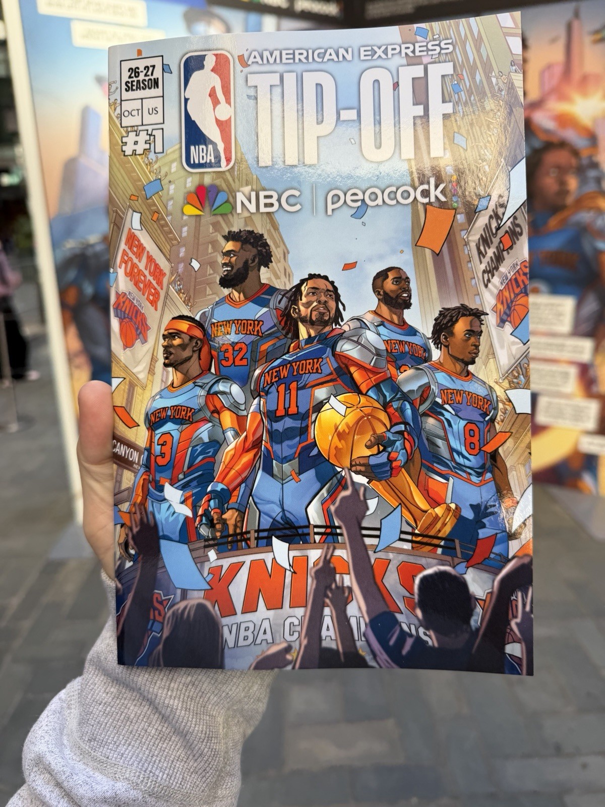 NYCC 2026 NBA TIP OFF COMIC #1 KNICKS Champions JALEN BRUNSON MSG NY Comic Con