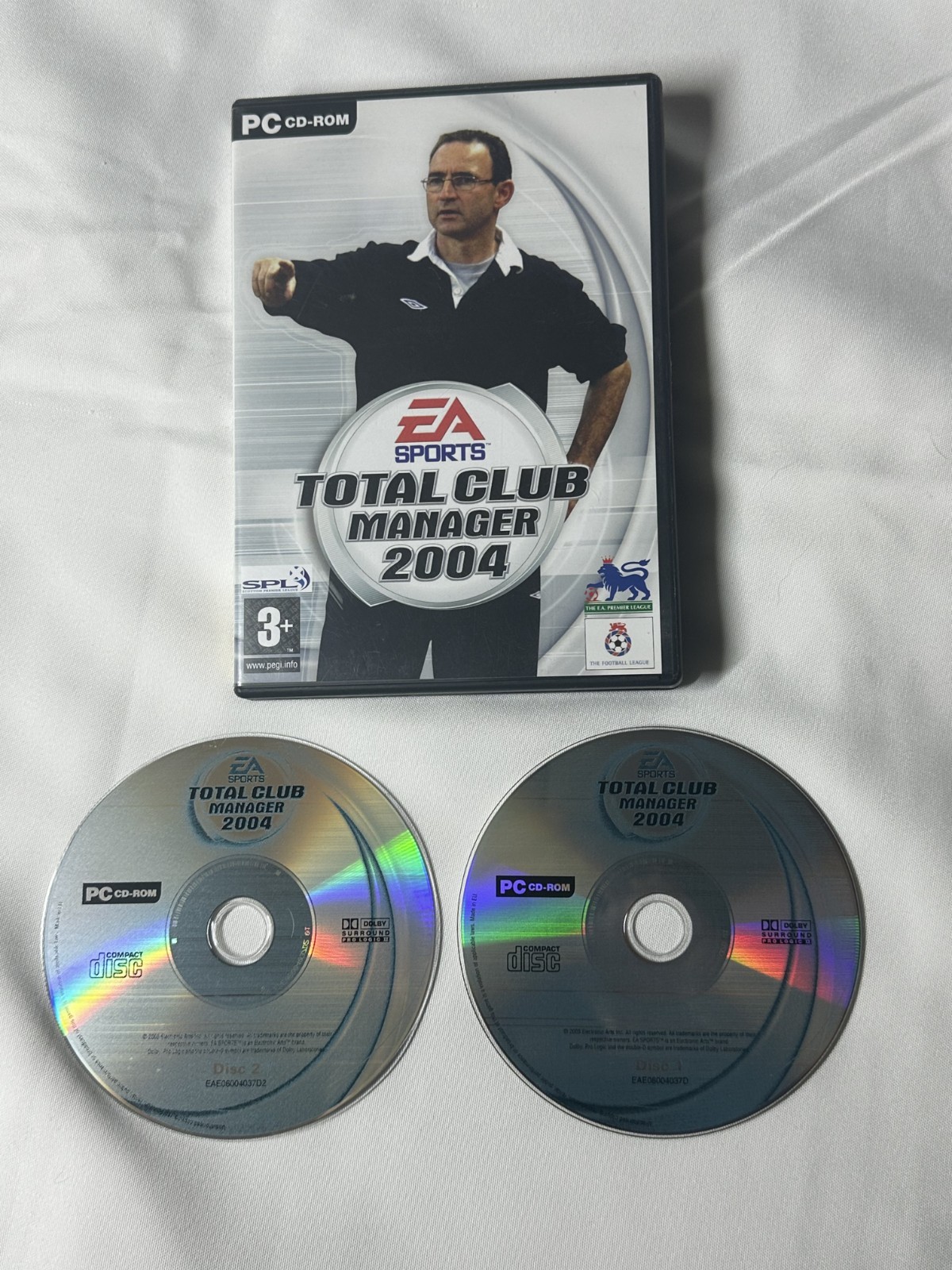 Total Club Manager 2004 PC CD ROM Football Manager Simulation Game Retro
