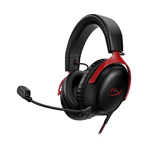 HyperX Cloud III Gaming Headset DTS Headphone Black-Red 727A9AA [NEW]