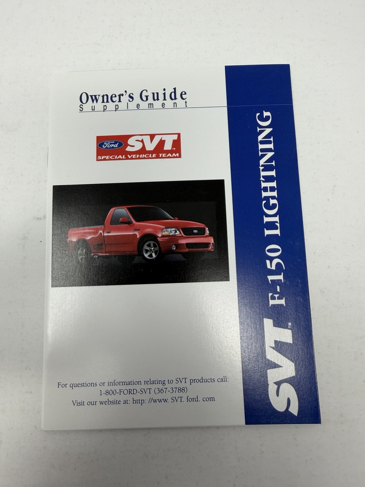 2002 Ford SVT F-150 Owner's Manual Supplement