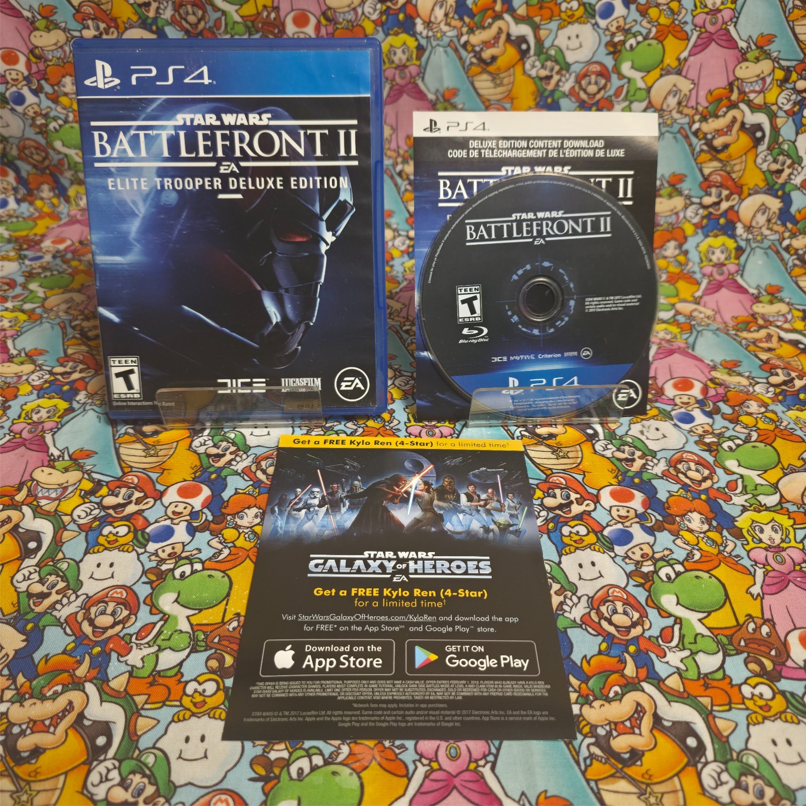 Star Wars Battlefront II 2 Elite Trooper Deluxe PS4 - Case Disc Art - Tested