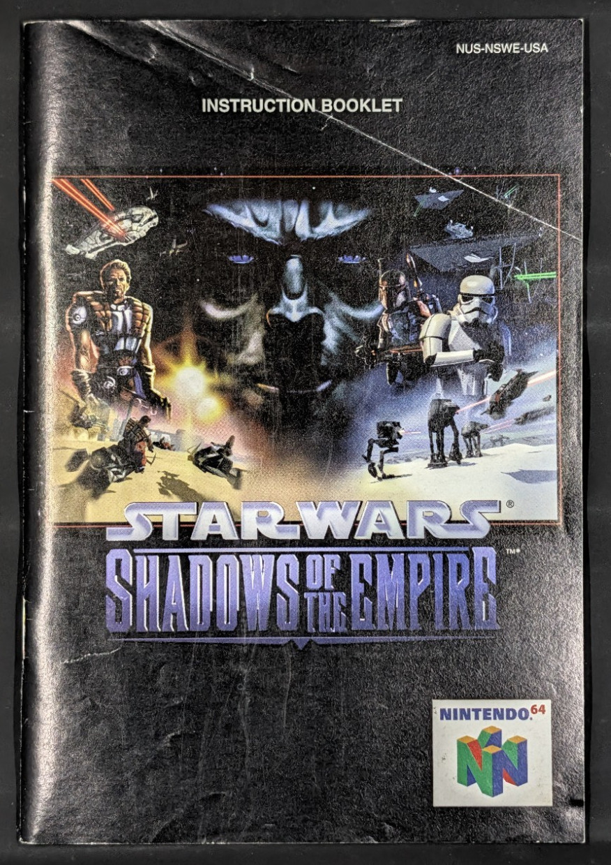 Nintendo Star Wars Shadows of the Empire Instruction Booklet Nintendo 64