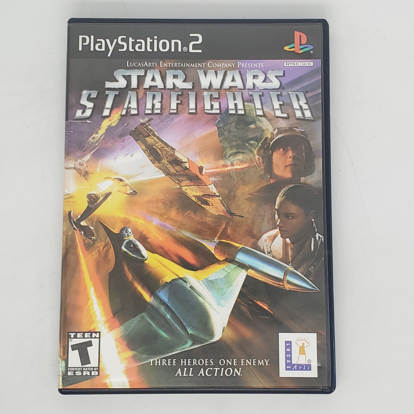 Star Wars Starfighter Playstation 2 PS2 CIB w Reg Card Tested And Working Good