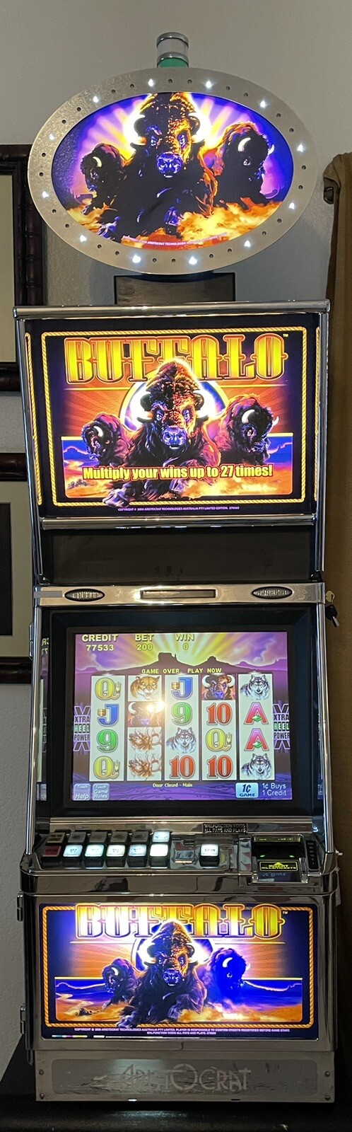 Buffalo Video Slot Machine by Aristocrat - Completely Rebuilt 1 Year Warranty