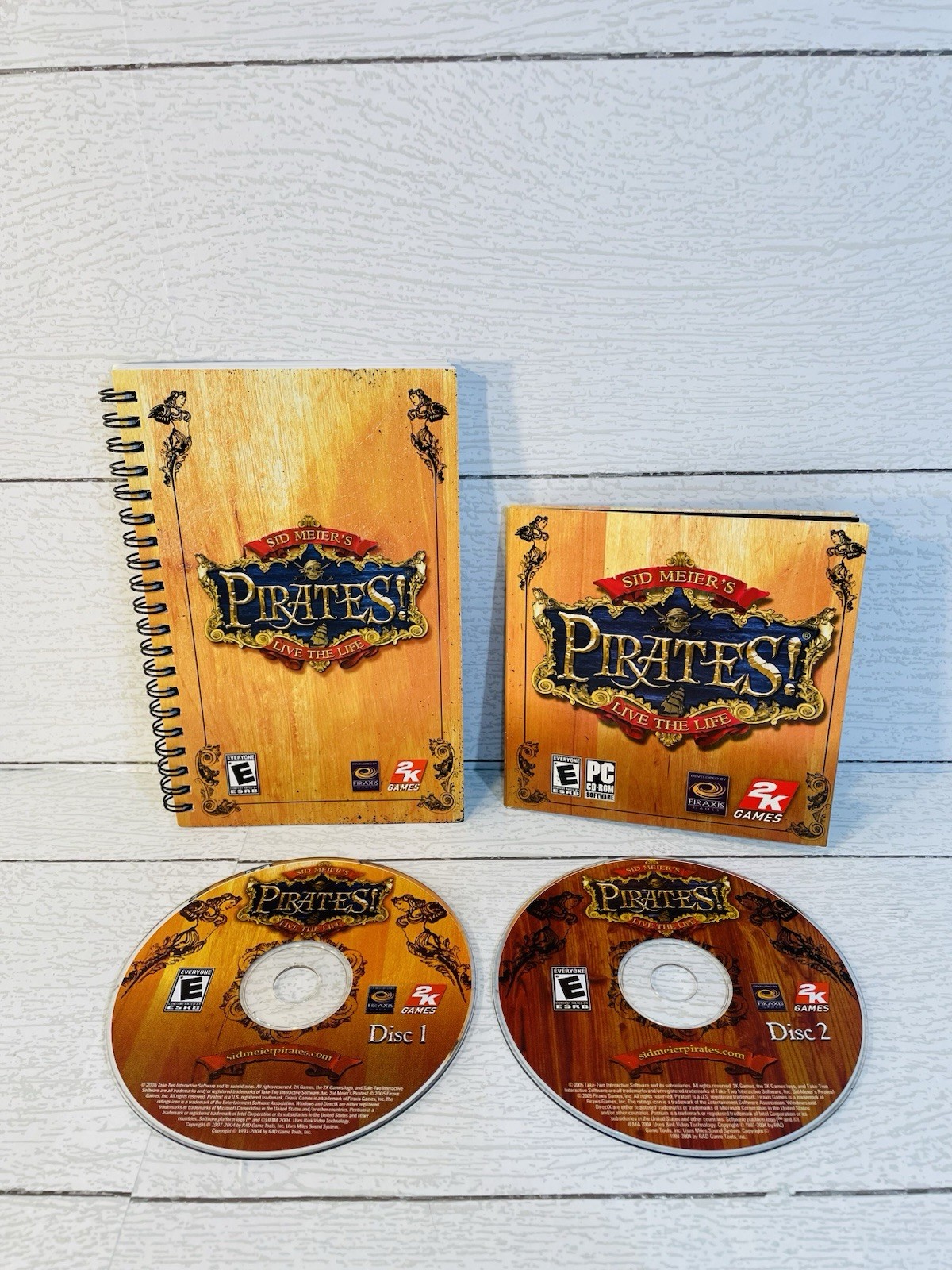 Sid Meier's Pirates PC Big Box 2 Discs And Manual Tested Plays Great
