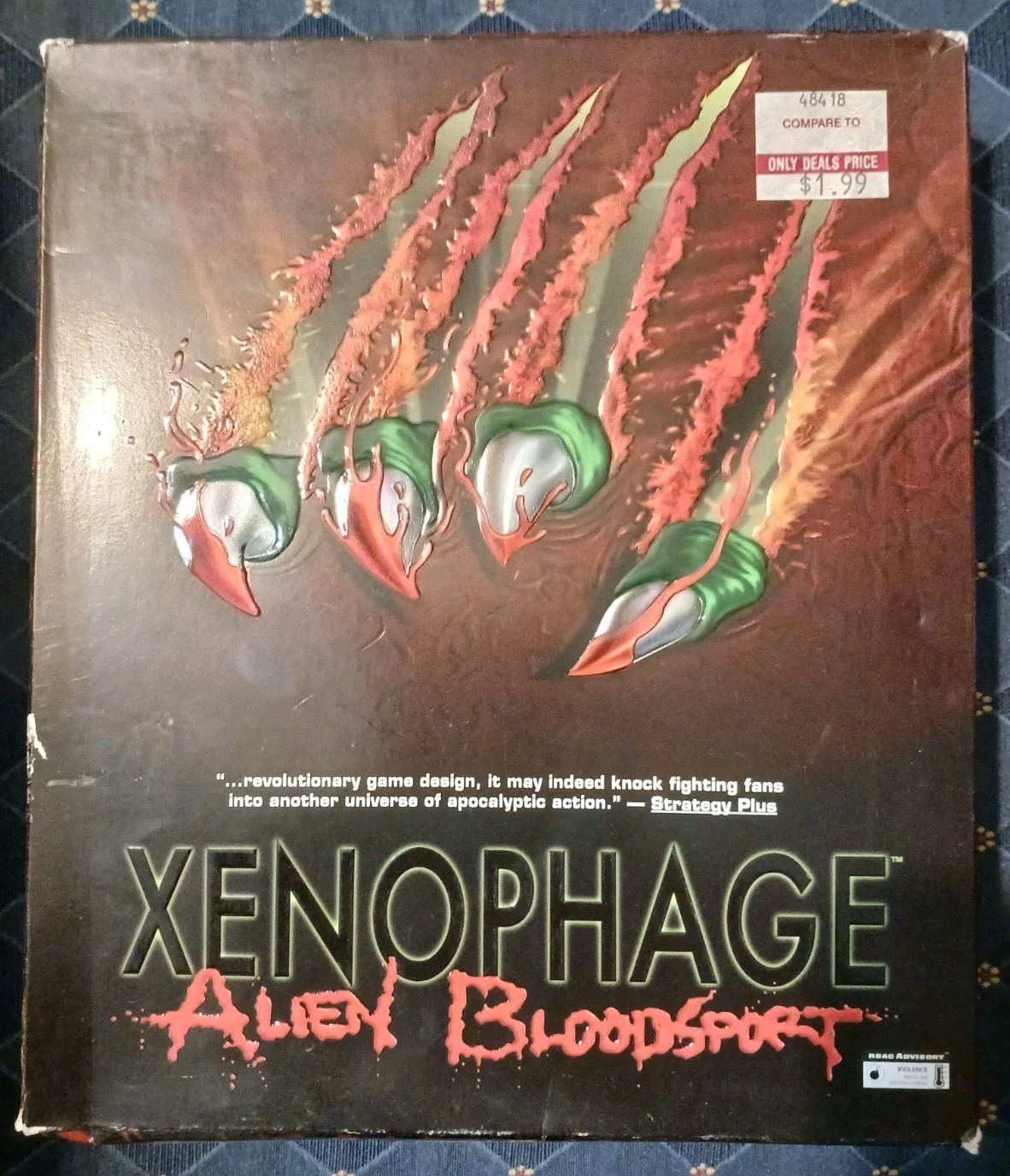 Xenophage Alien Bloodsport - PC Game Big Box CD Rom Vintage Video Game