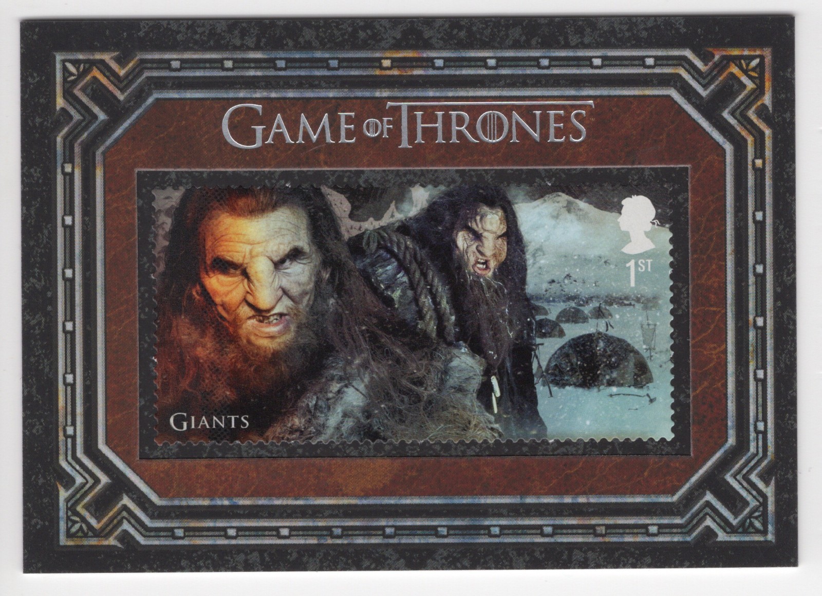 Giants GAME OF THRONES Inflexions UK Stamp Relic Card #S14