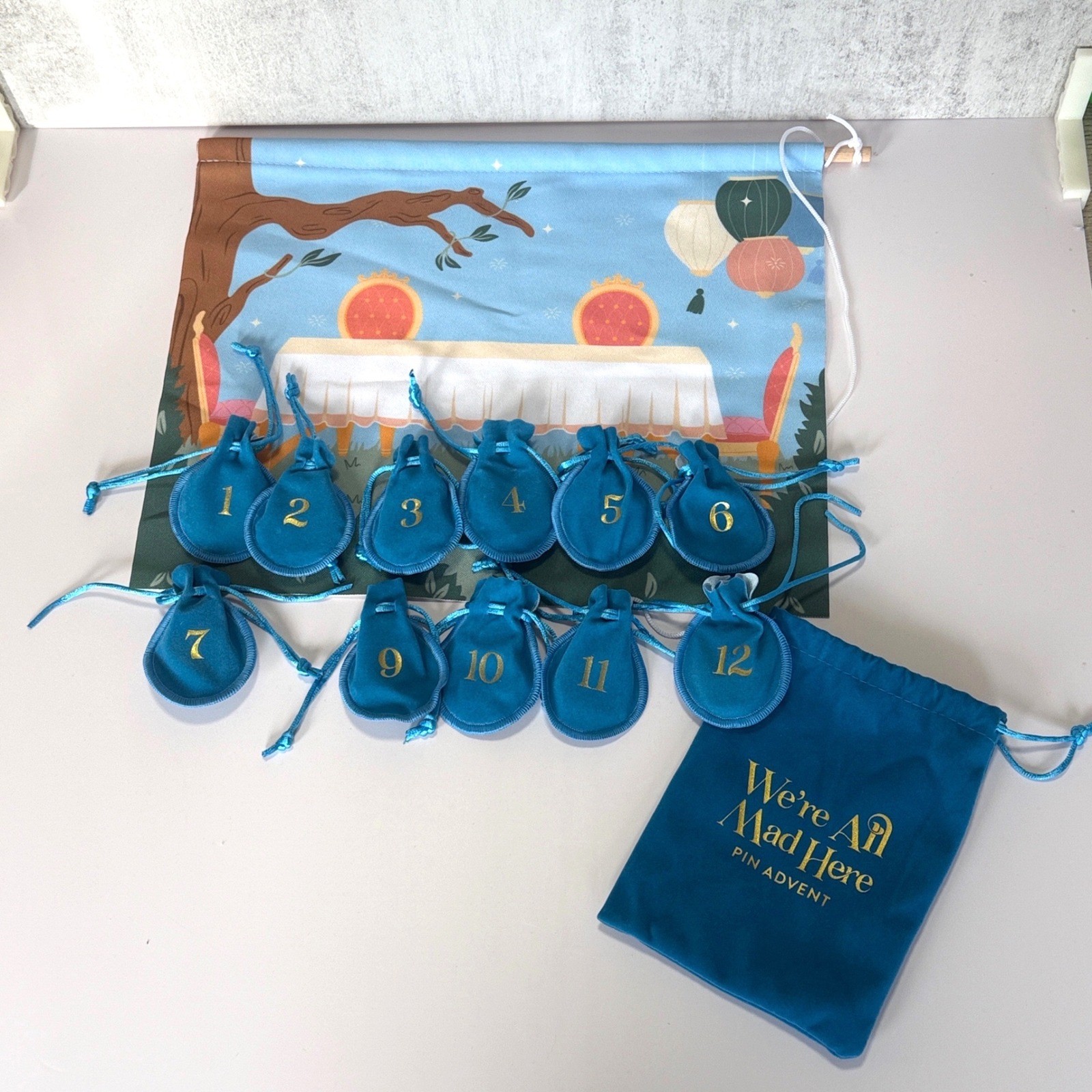 LitJoy We\'re All Mad Here Pin Advent Alice in Wonderland 11/12 Pins Missing #8
