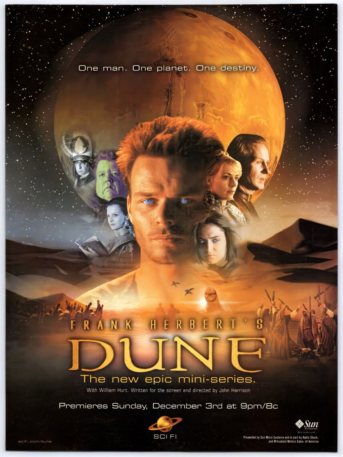 Vintage Print Ad 2000 Dune TV Miniseries Sci Fi Original Promo Poster Art