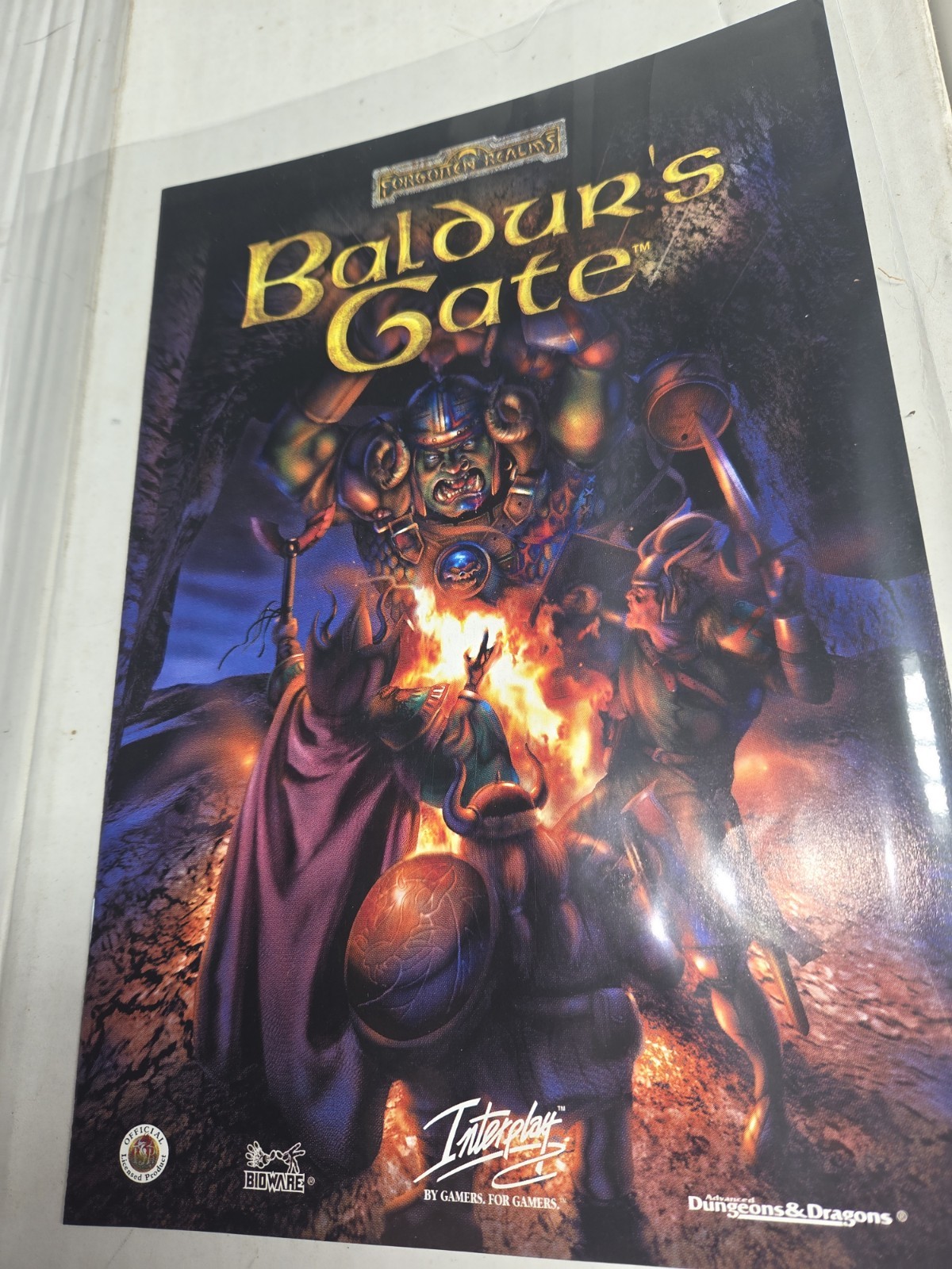 Baldur's Gate Scarce Promotional Release 1998 VF Small Ding On  D&D Bioware