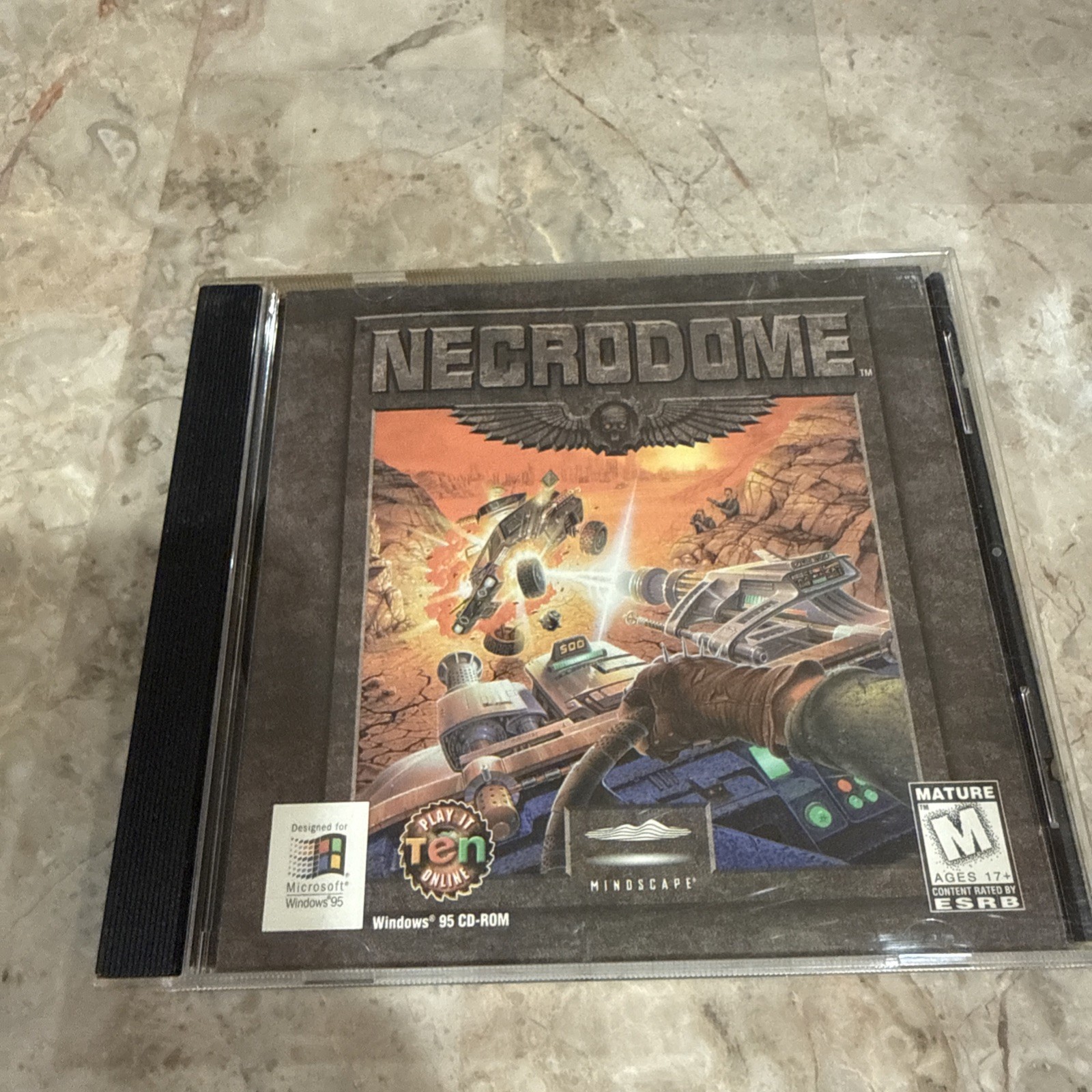 Mindscape Necrodome PC Windows 95 CD-ROM Multiplayer 1996 CD/Jewel Case 