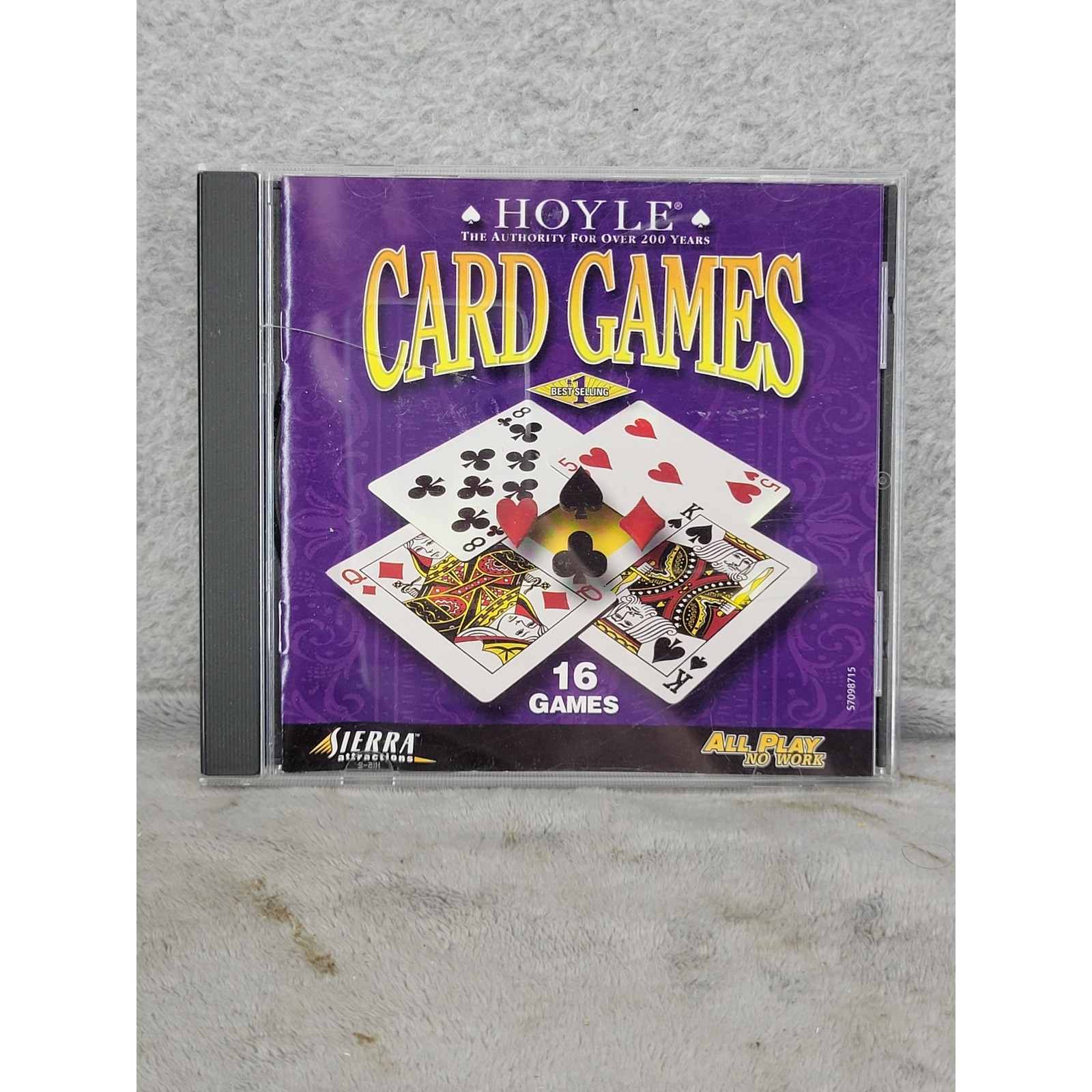 Vintage Hoyle Card Games PC CD-ROM Sierra Attractions 2000 16 Games 5.5