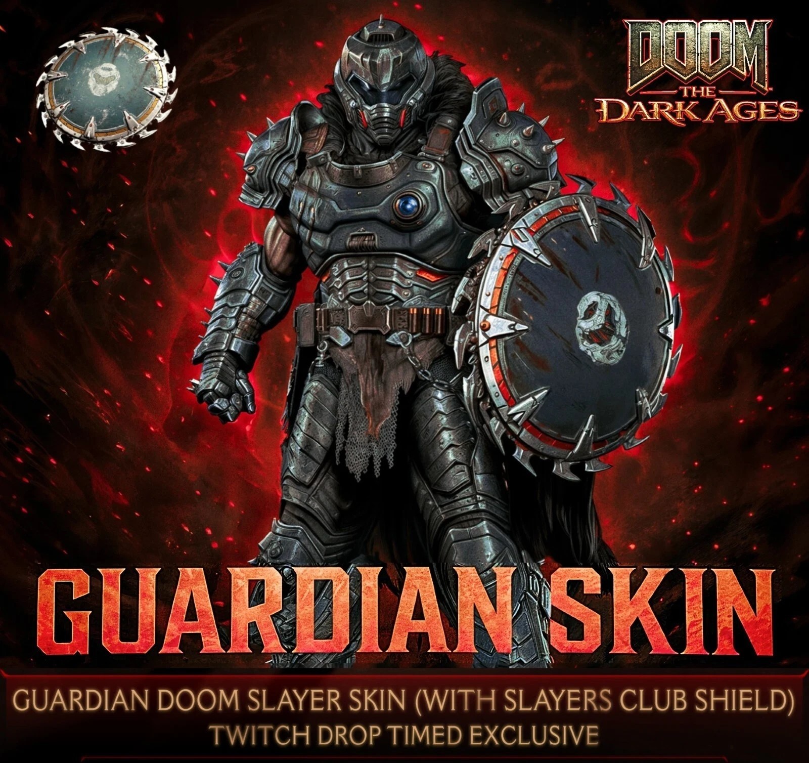 DOOM: THE DARK AGES GUARDIAN SKIN | CODE | SLAYER SKIN AND SHIELD ✨FAST