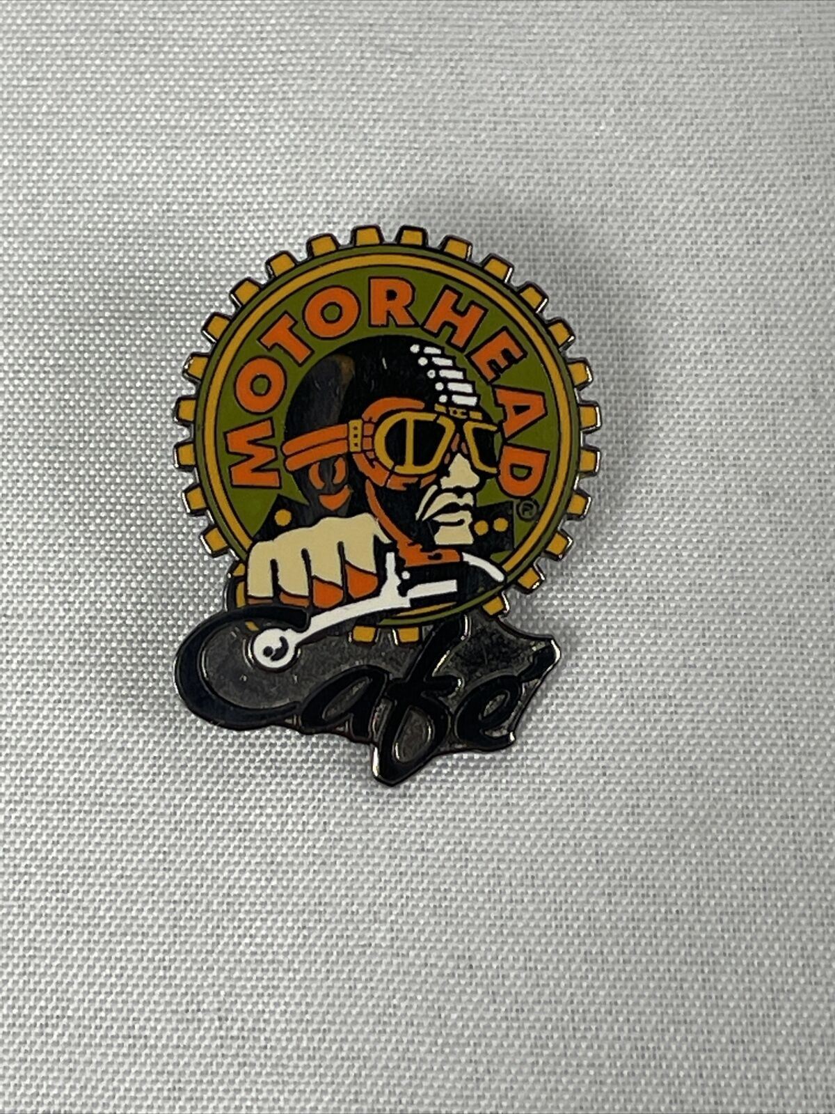 Rare Find MOTORHEAD Cafe Enamel Hard Rock Heavy Metal Hat Lapel Pin Pinback