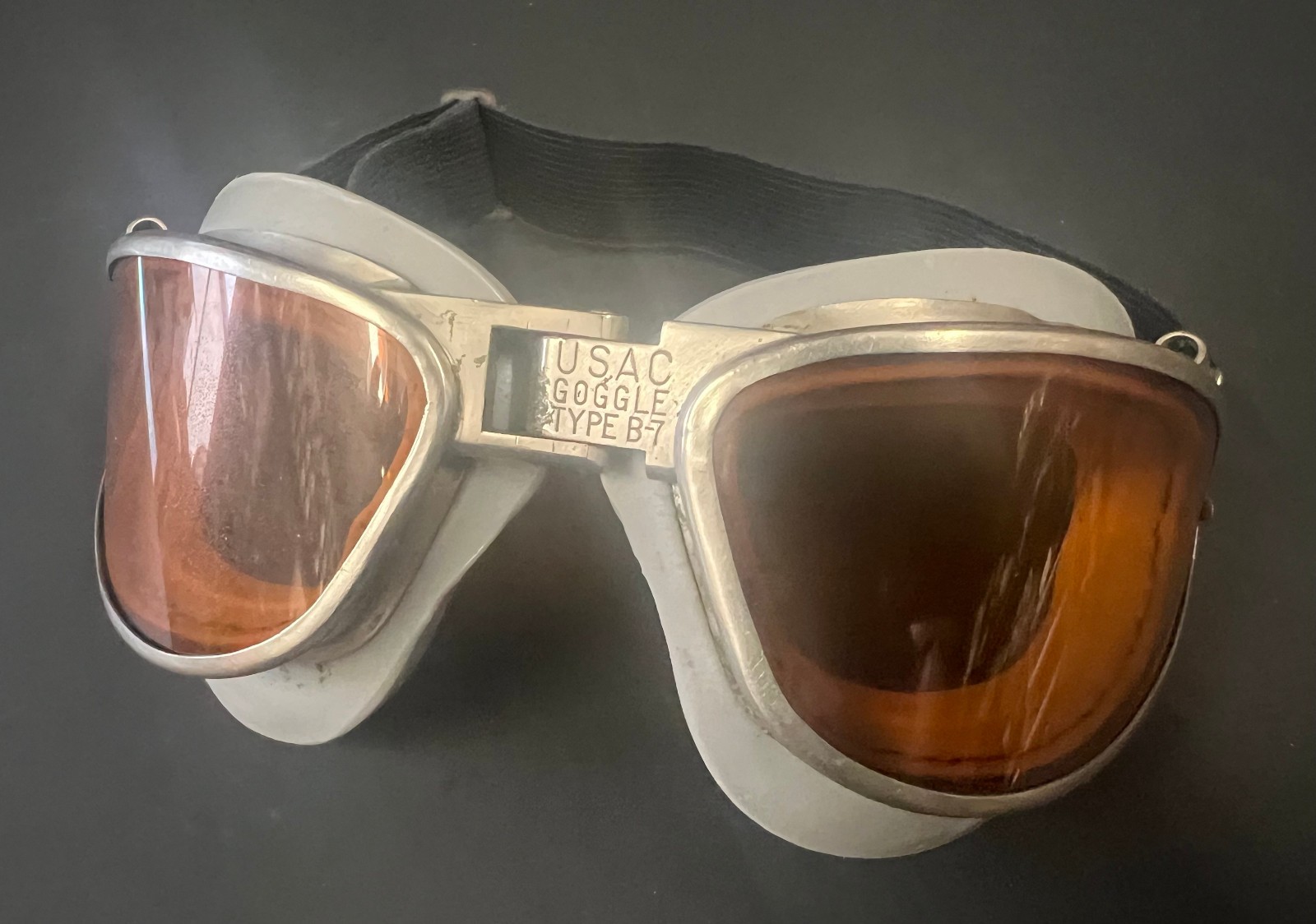 US ARMY AIR CORPS TYPE B-7 FLYING GOGGLES-AMERICAN OPTICAL