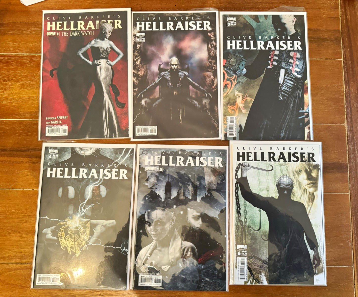 Clive Barker\'s Hellraiser Mixed Lot (6) Single Issue Comic Books, 1-4, 6, 15