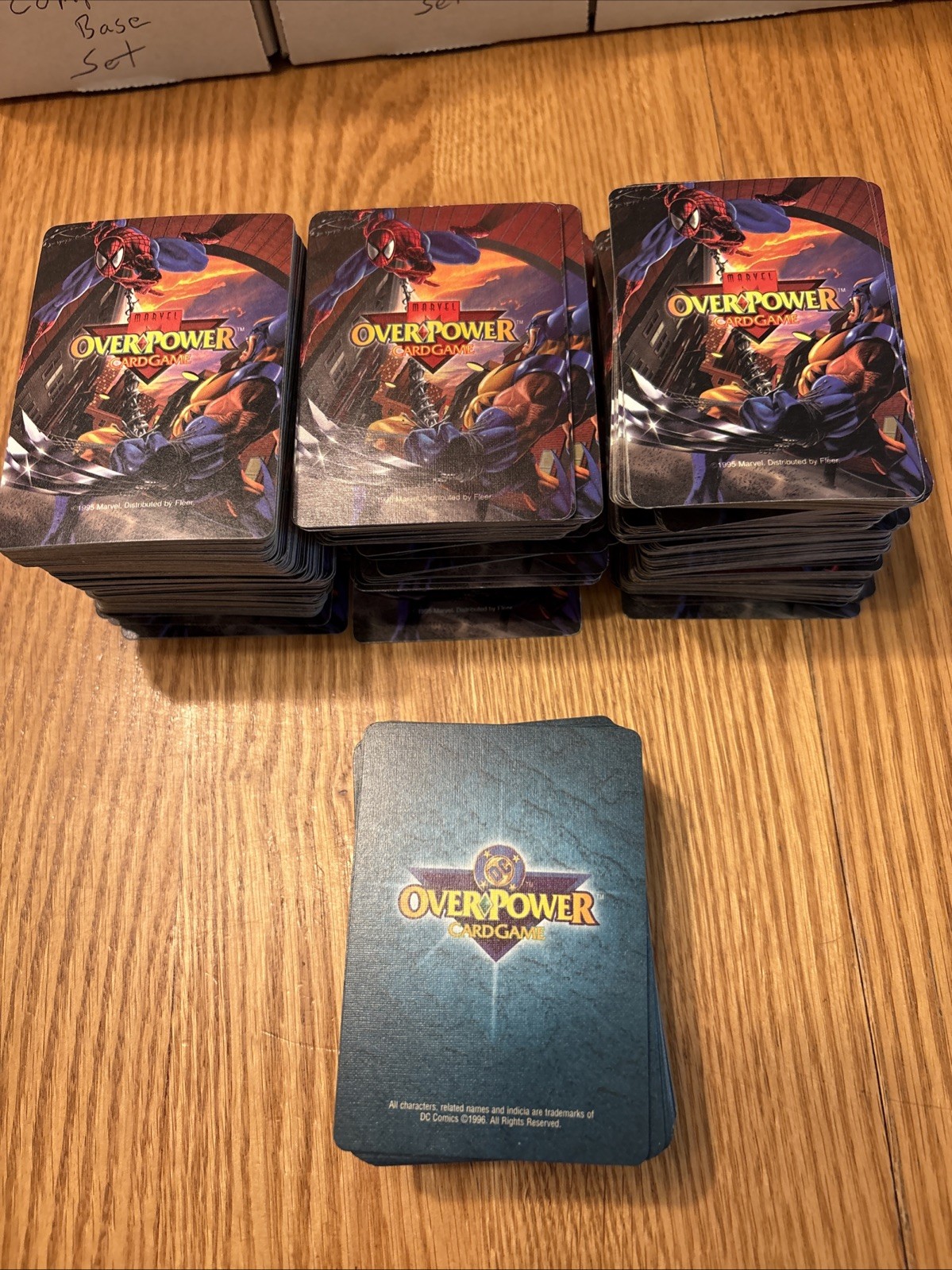 Over Power Card Lot: Marvel & DC: 1990s:  Huge lot of OVERPOWER Cards- Vintage