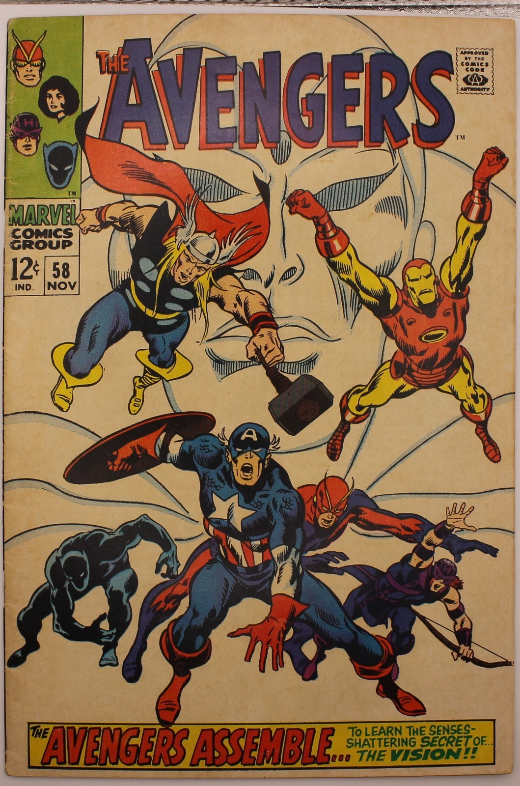 The Avengers #58 (Marvel Comics November 1968) FN 6.0