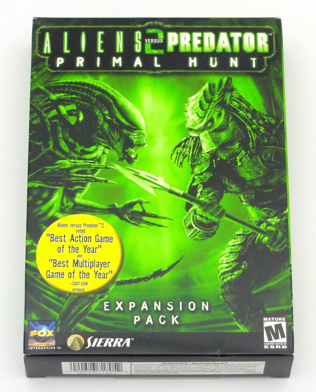 Aliens vs Predator 2: Primal Hunt Expansion PC SMALL BOX - BRAND NEW & SEALED