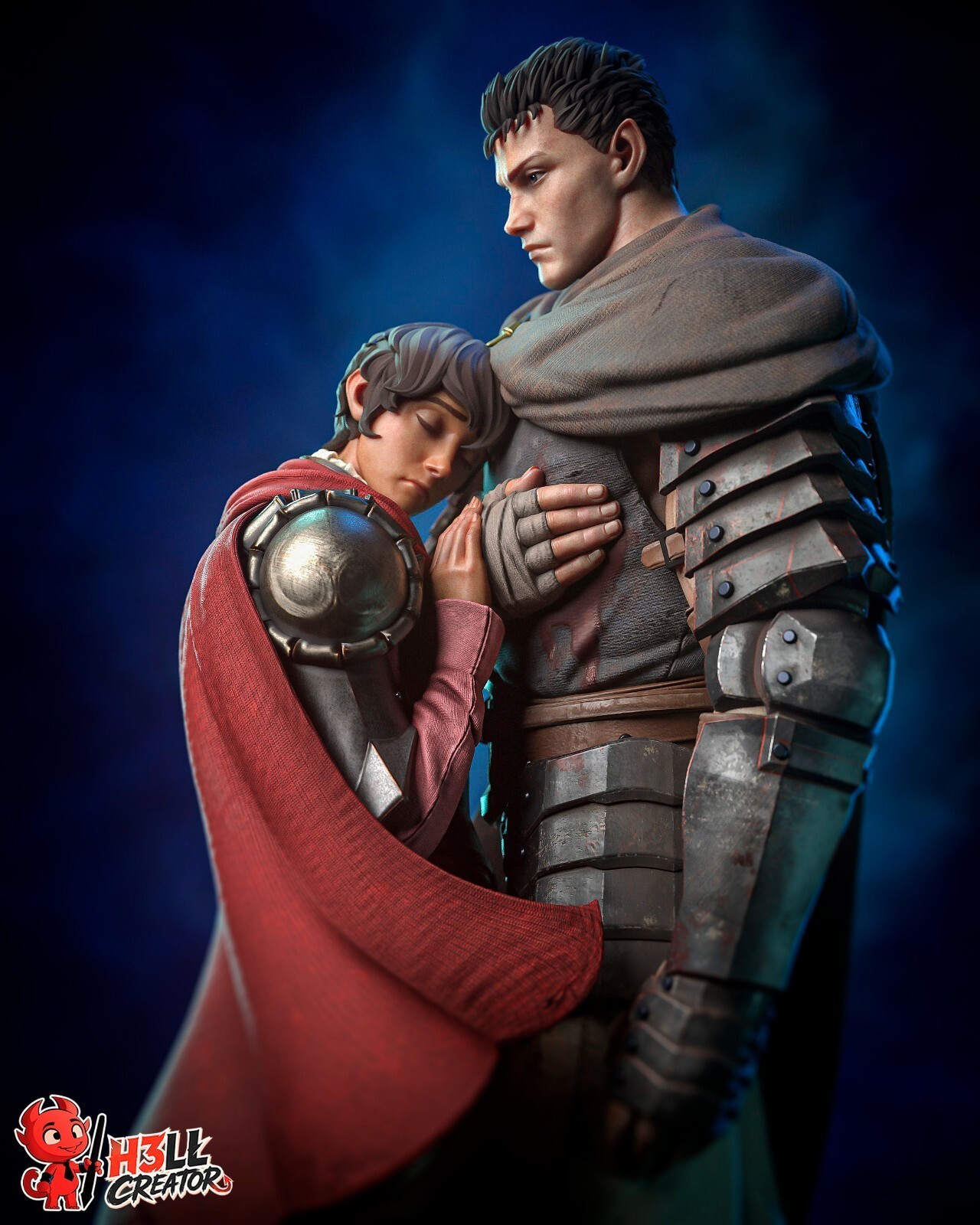 1:8 Guts & Casca Berserk Fan Art UNPAINTED High Quality Garage Kit