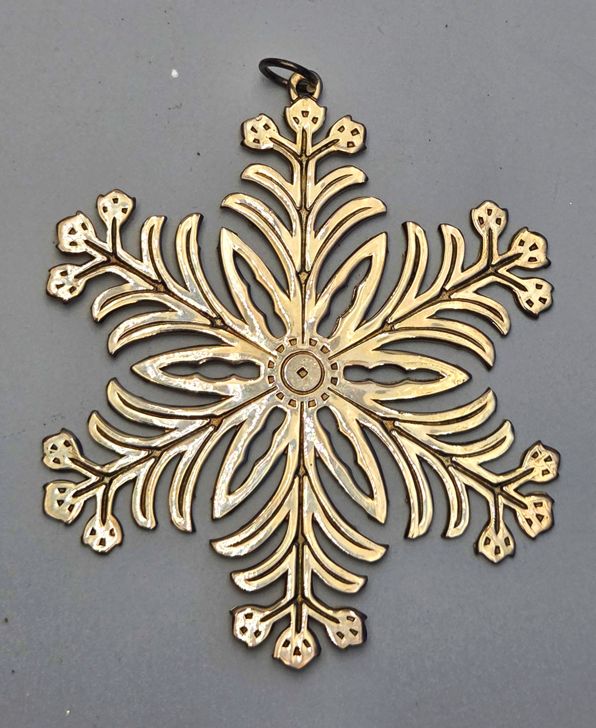 Vintage 1973 MMA Fritz Kredel Silver Snowflake Christmas Ornament