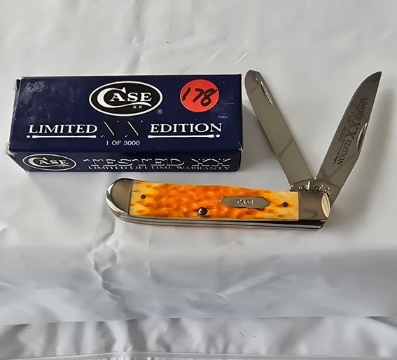2005 Case XX 17070 Orange Peel Bone 6254 SS Trapper Limited 1 of 3000 NIB