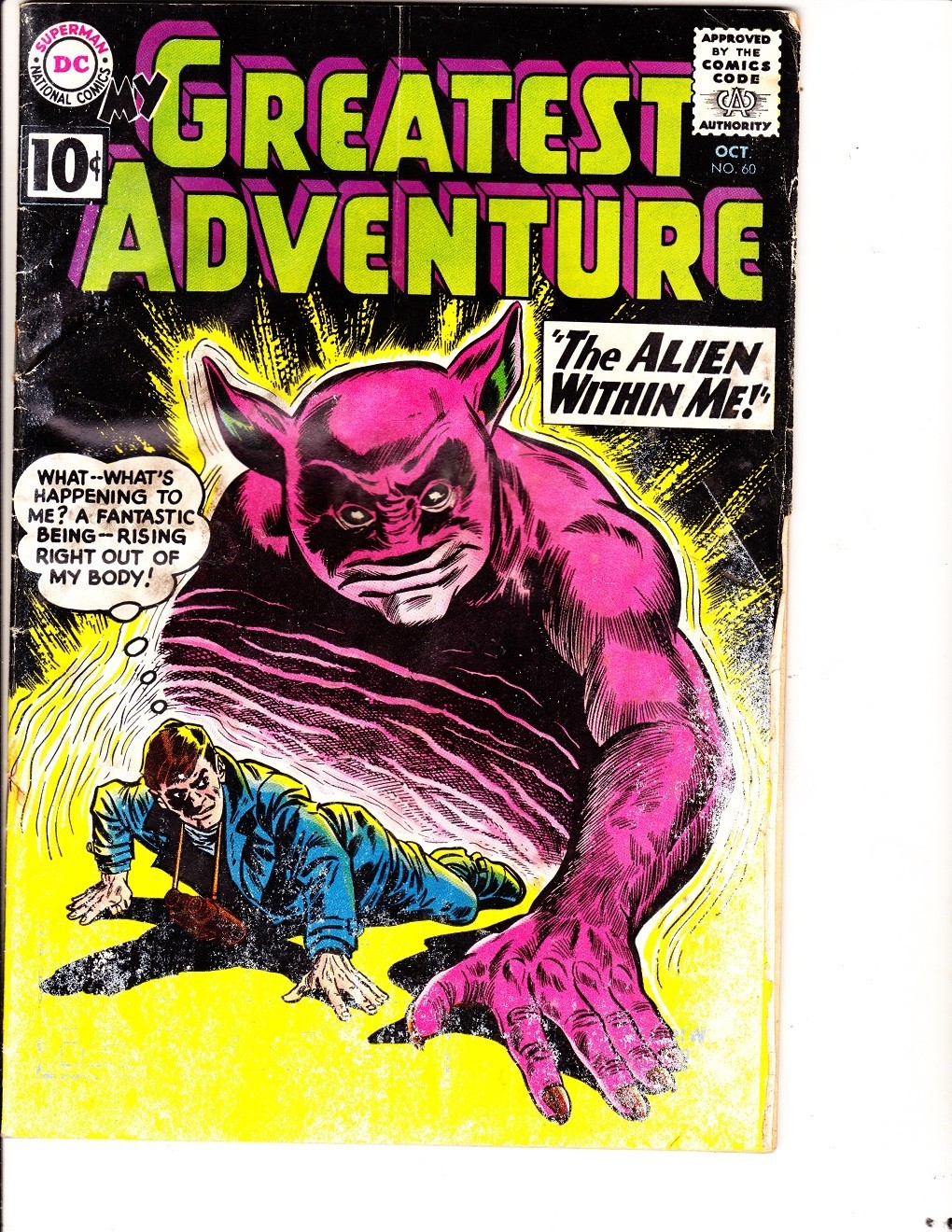 My Greatest Adventure 60 (1961): FREE to combine- in Fair condition