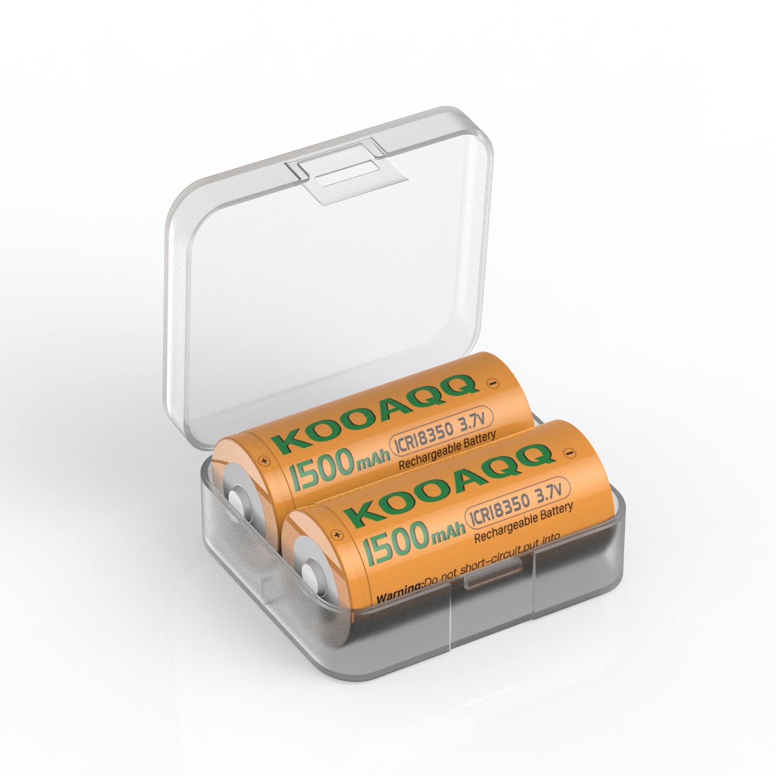 2x Rechargeable ICR 18350 3.7V Li-ion Batteries for RadioMaster Zorro controller