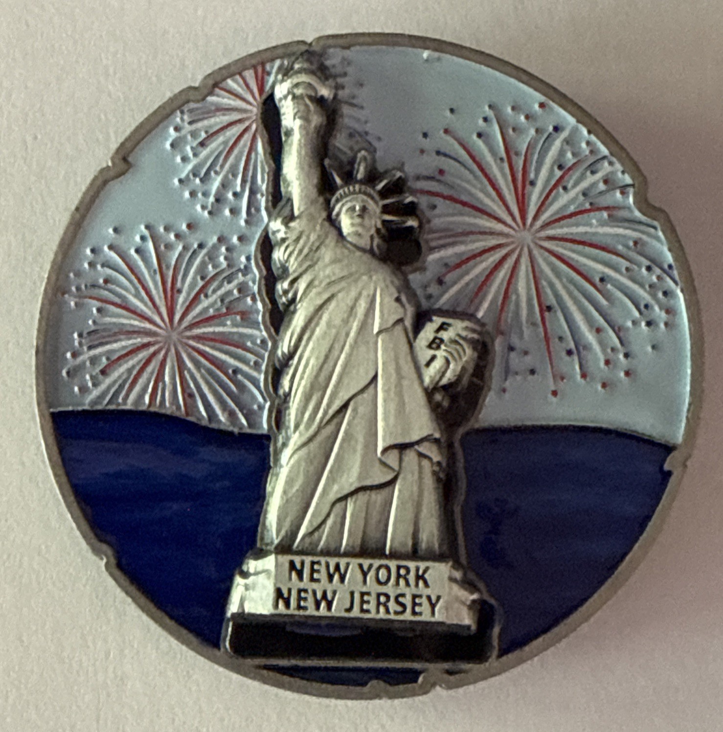 FBI Newark & New York America  250th Anniversary Magnetic Challenge Coin