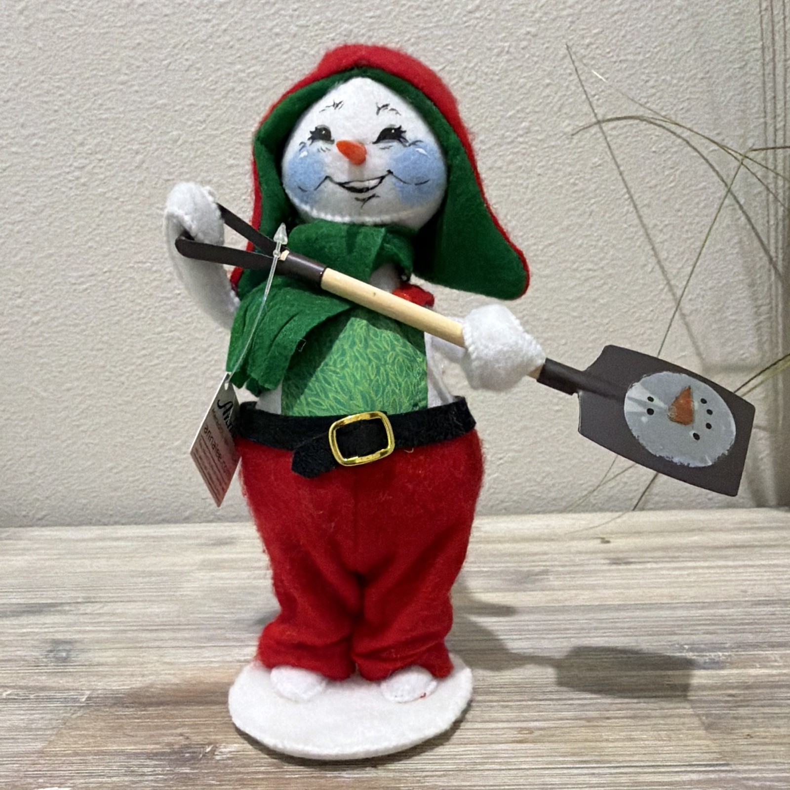 Annalee 9in Very Merry Snowman with Shovel Item #560120 - 2020