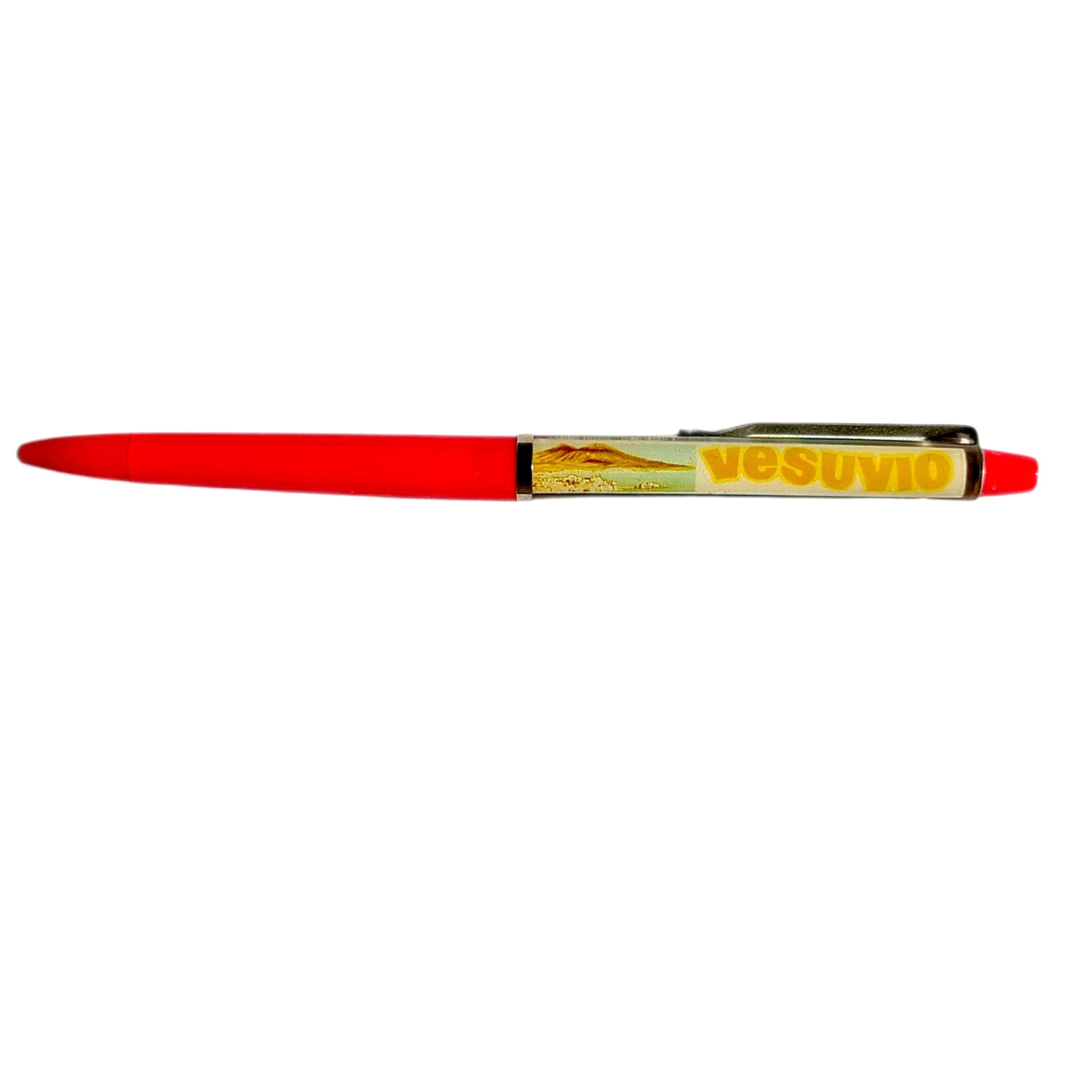 RARE Vintage Mount MT VESUVIUS Floaty Pen w/ SKI LIFT Vesuvio Italy Denmark