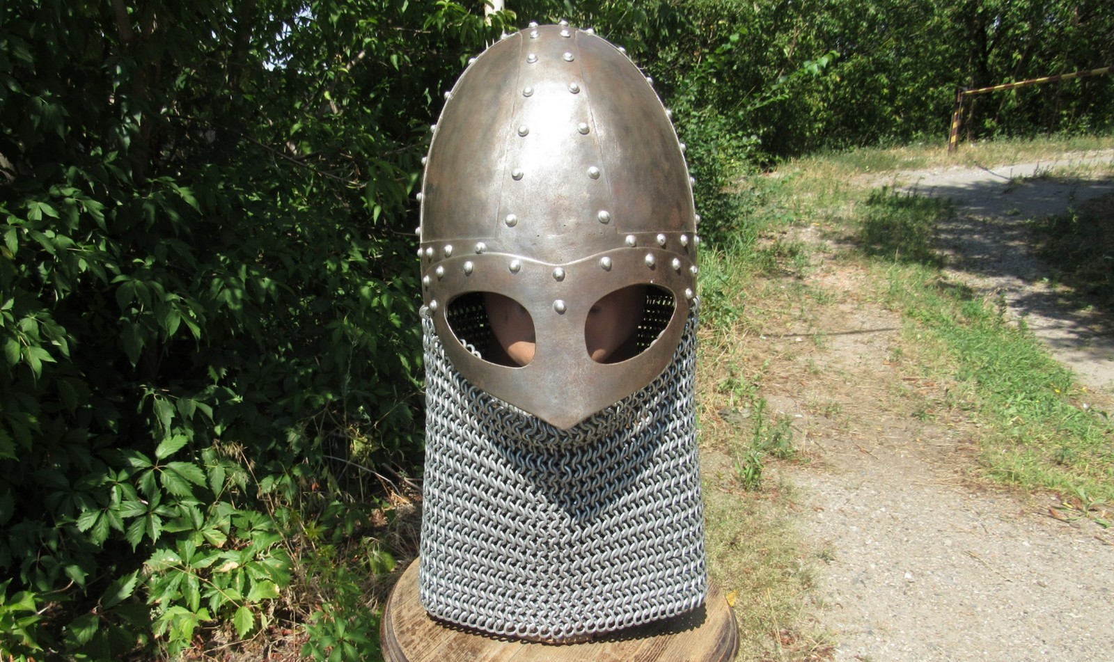 Norman-Anglo-Saxon Steel helmet Spangenhelm 10–11th WARRIOR  MEDIEVAL Size 61-62