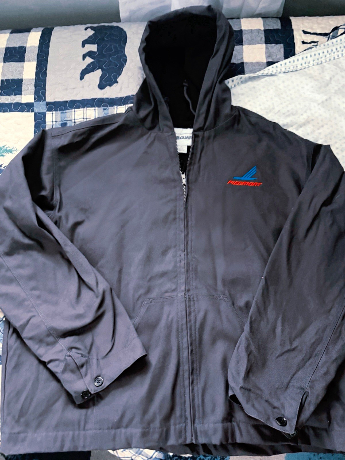 Piedmont Airlines Steelguard Work Jacket Men\'s XL Unworn NOS Hooded Canvas NWOT
