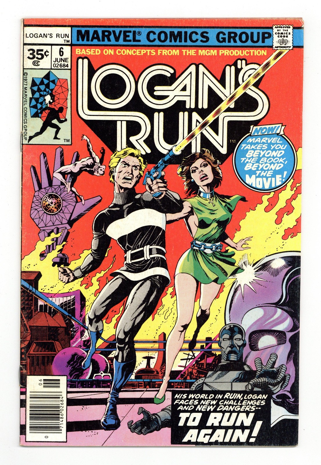 Logan\'s Run 35 Cent Variant #6 VG 4.0 1977