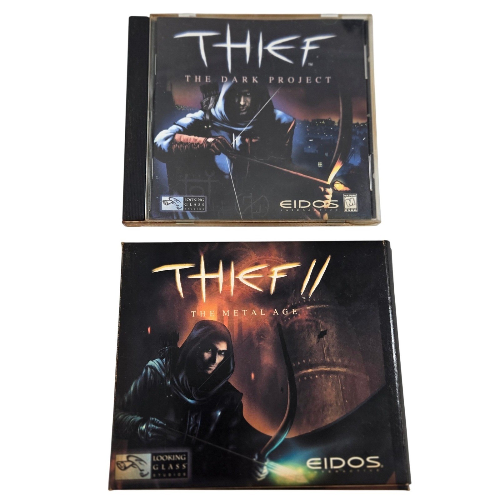 Thief The Dark Project II 2 Metal Age PC Game Lot Vintage 1998 2000 Eidos Retro