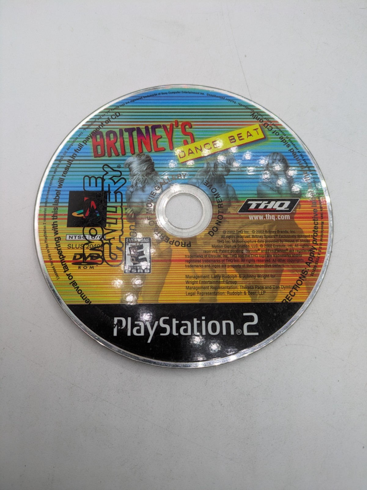 Britney's Dance Beat (Sony PlayStation 2, 2002 PS2) Tested & Working
