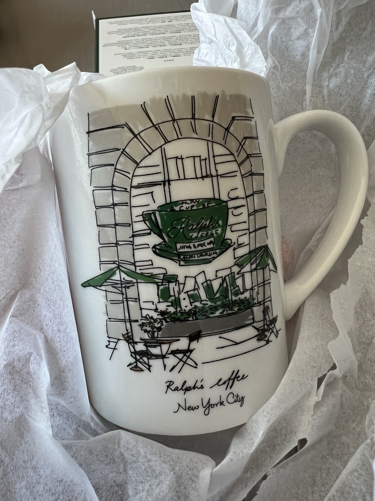 Ralph Lauren Home Ralph\'s Coffee MADISON AVENUE NYC Coffee Mug NEW SOLD OUT