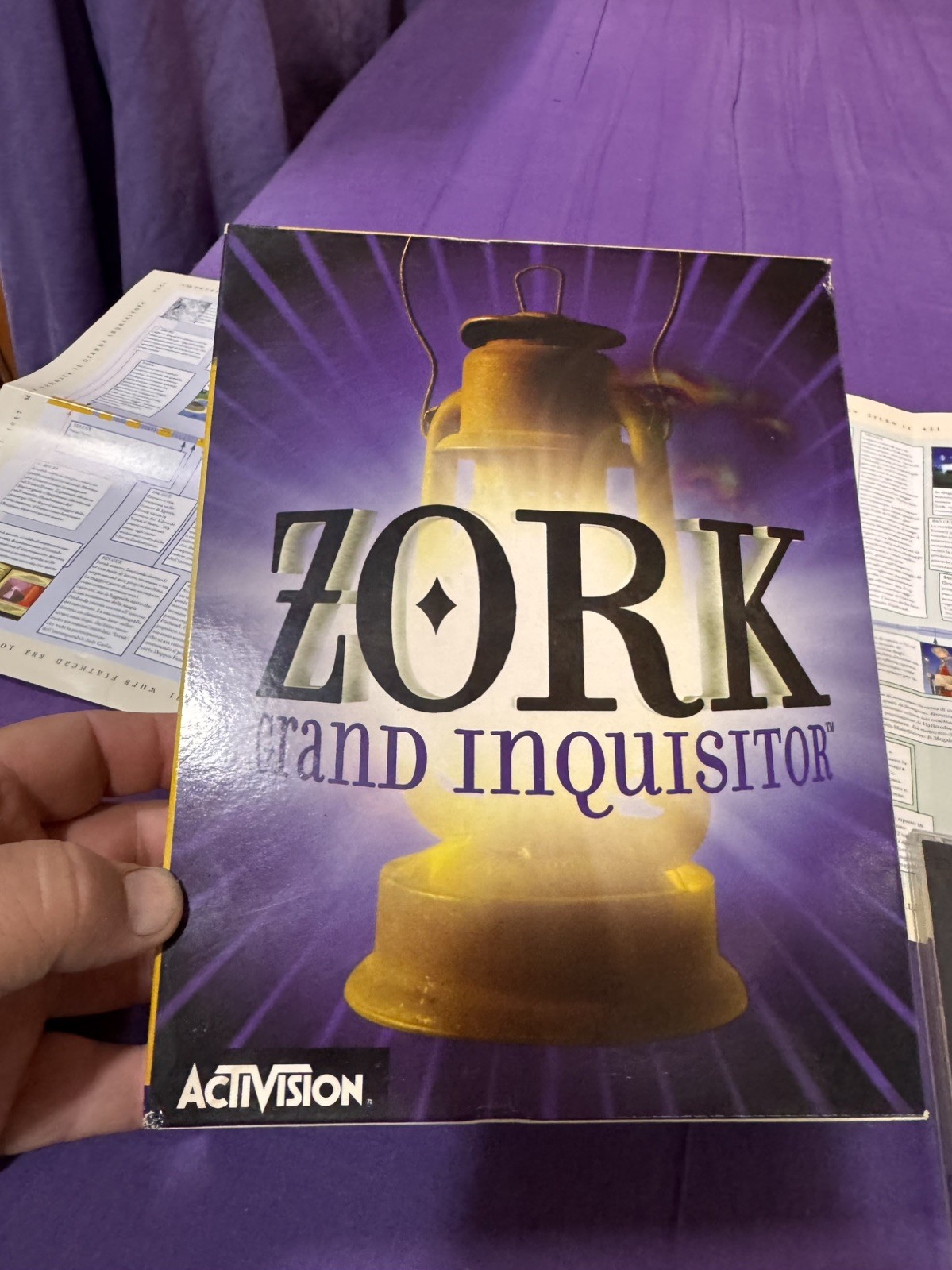 Zork Grand Inquisitor Big Box PC ITA Activision Complete Poster Manual 1997