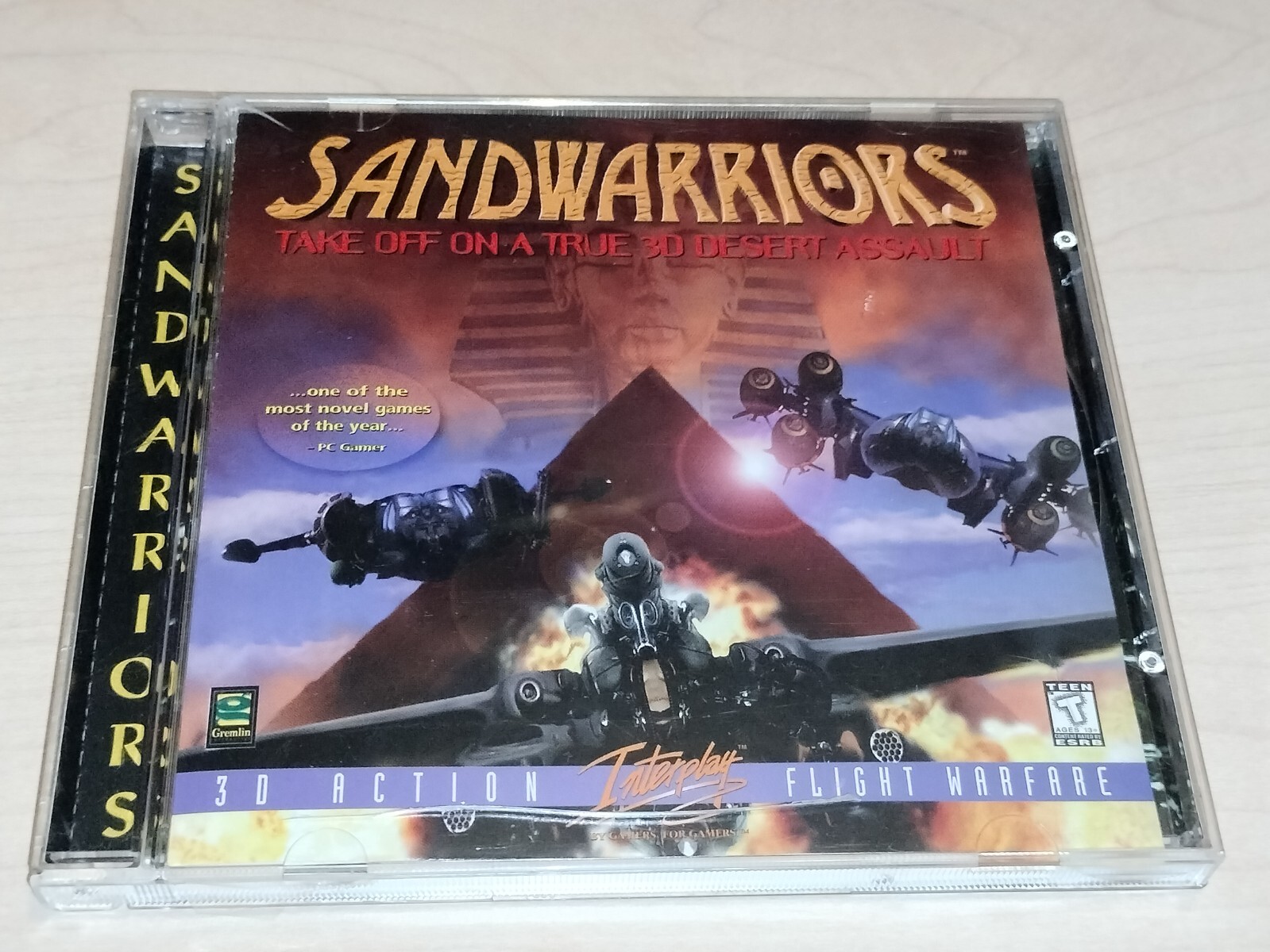 Sandwarriors PC CD-ROM Vintage Video Game Interplay Gremlin Sand Warriors