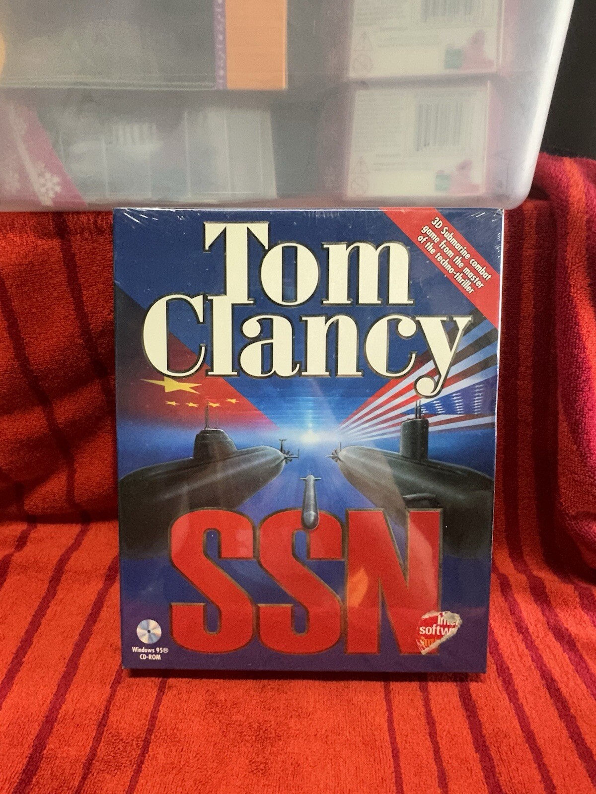 Tom Clancy's SSN Computer Game PC CD-ROM Simon & Schuster 1996 Big Box SEALED