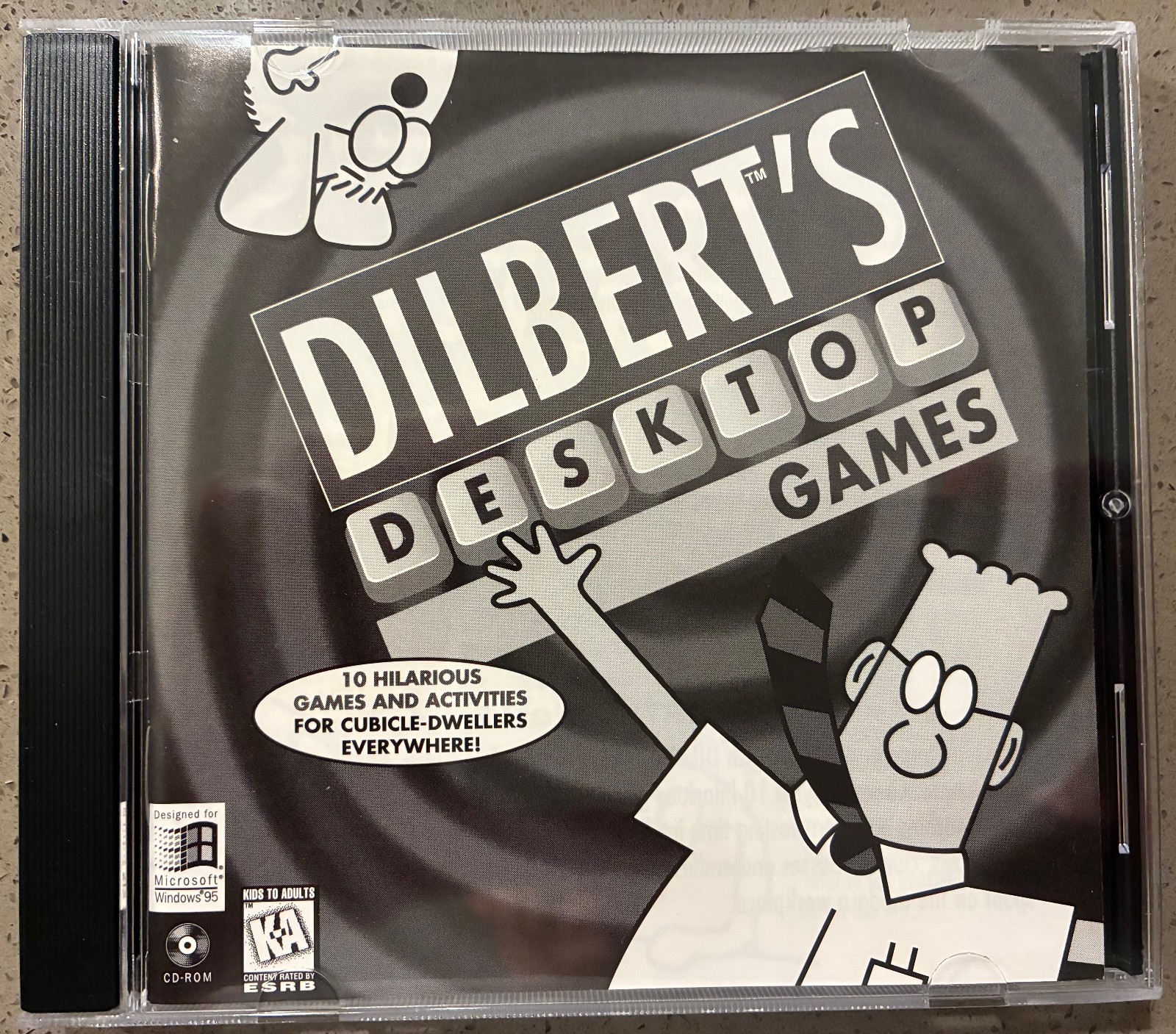 Dilbert's Desktop Games PC CD-ROM Windows Gateway 2000 OEM 1997 TESTED WORKING
