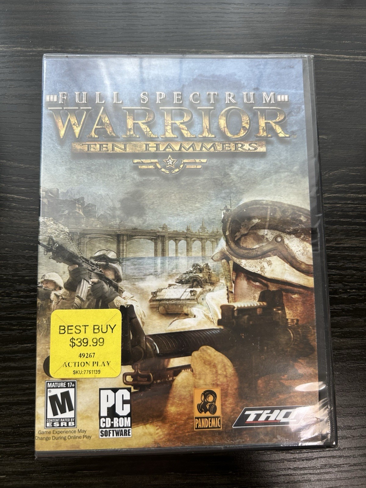 Brand New Full Spectrum Warrior: Ten Hammers rare PC Game Fast 