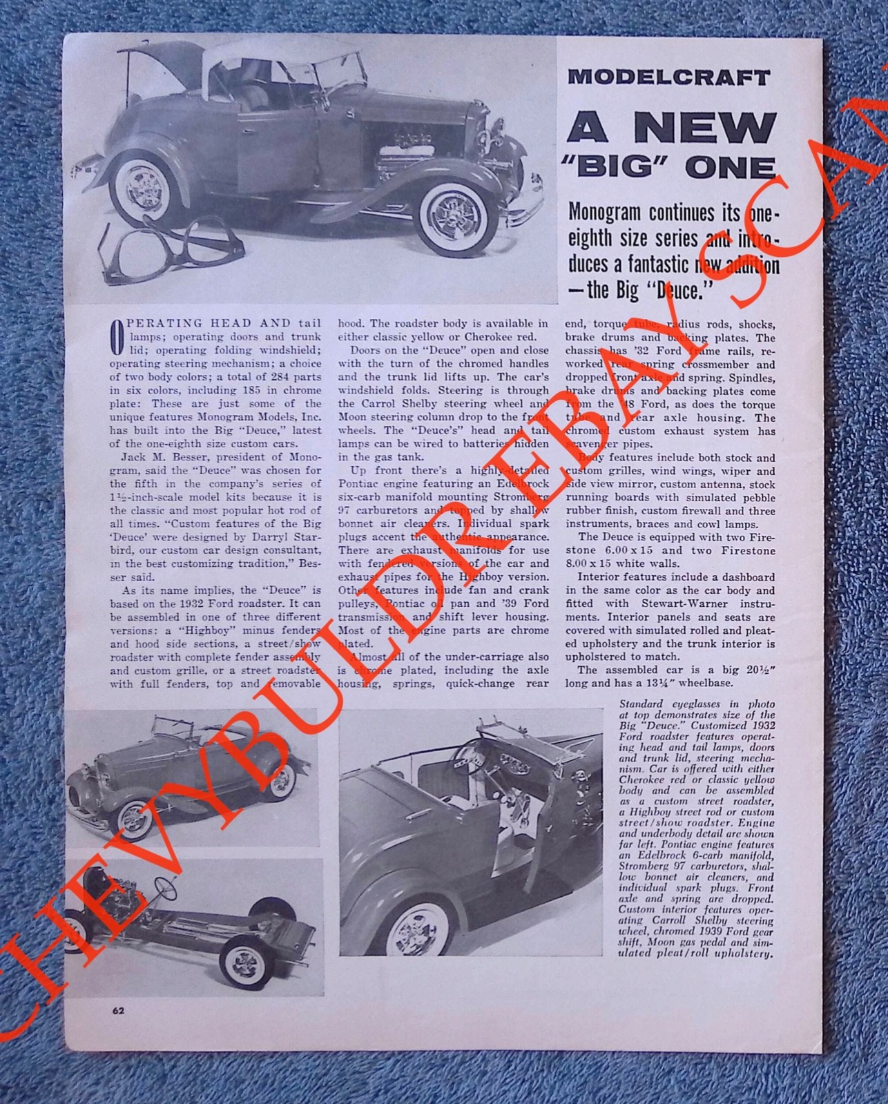 Monogram 1932 Big Deuce Vintage Info Article 